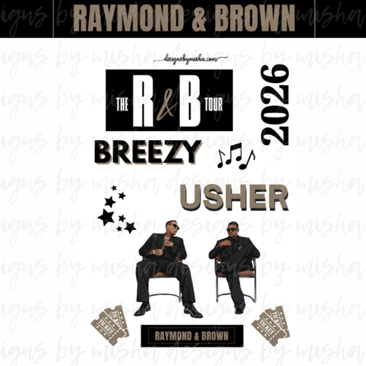 R&B CONCERT TOUR STICKERS