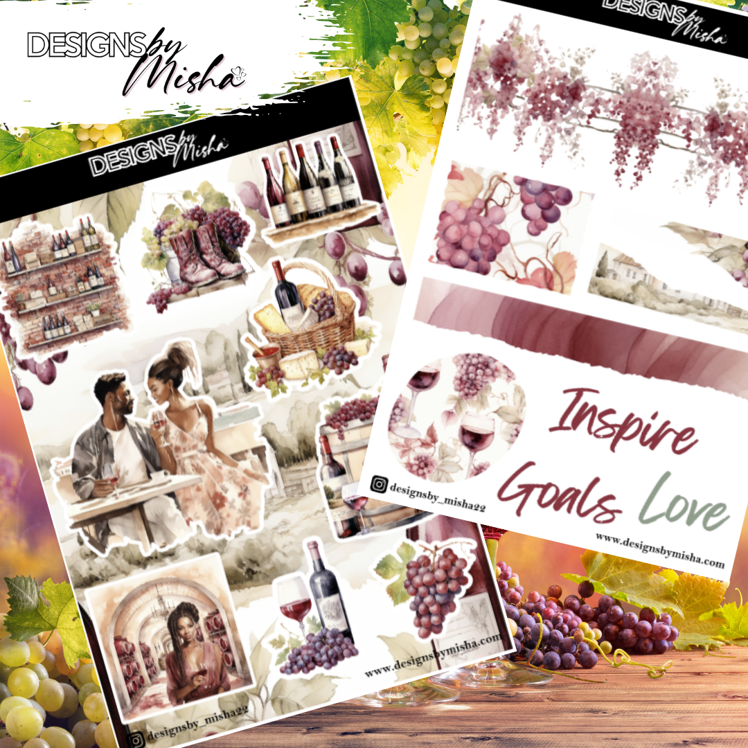 Wine and You Sticker Sheets