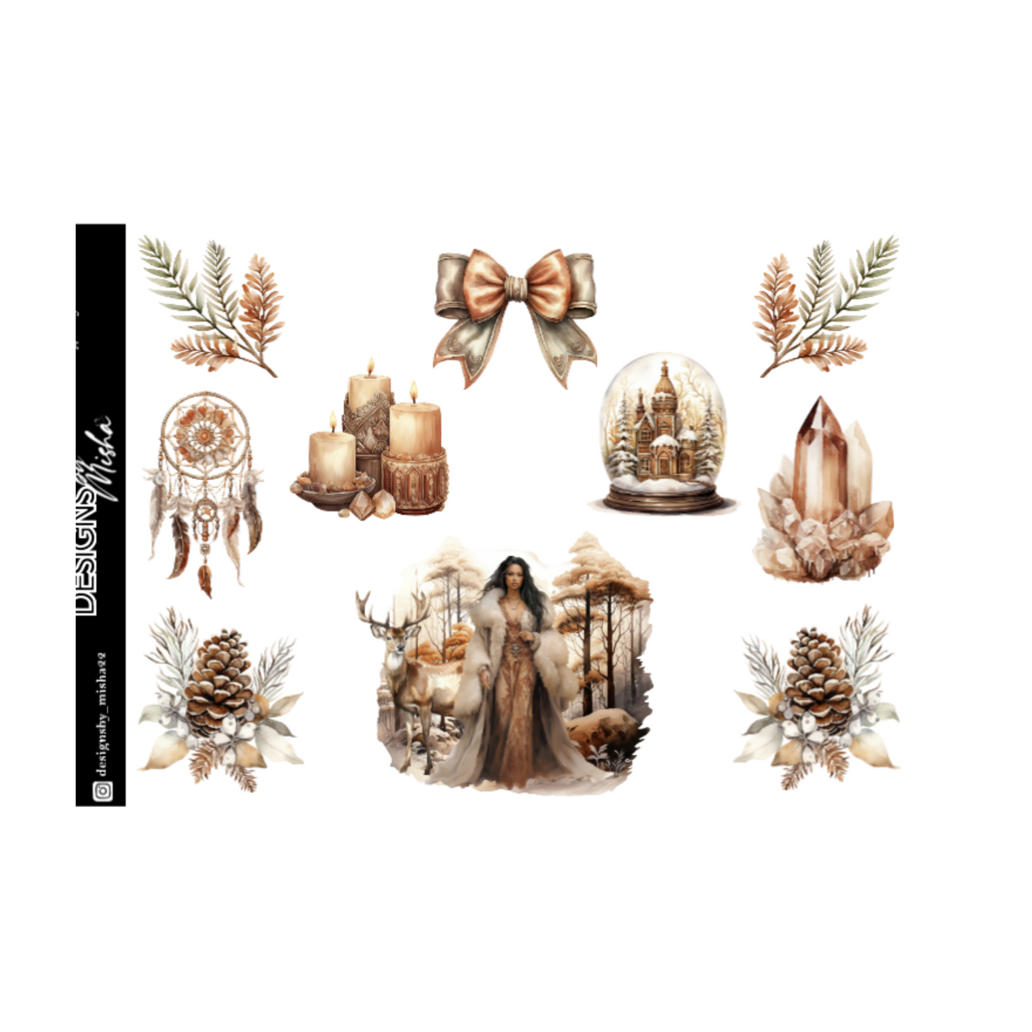 Boho Chic Sticker Kit