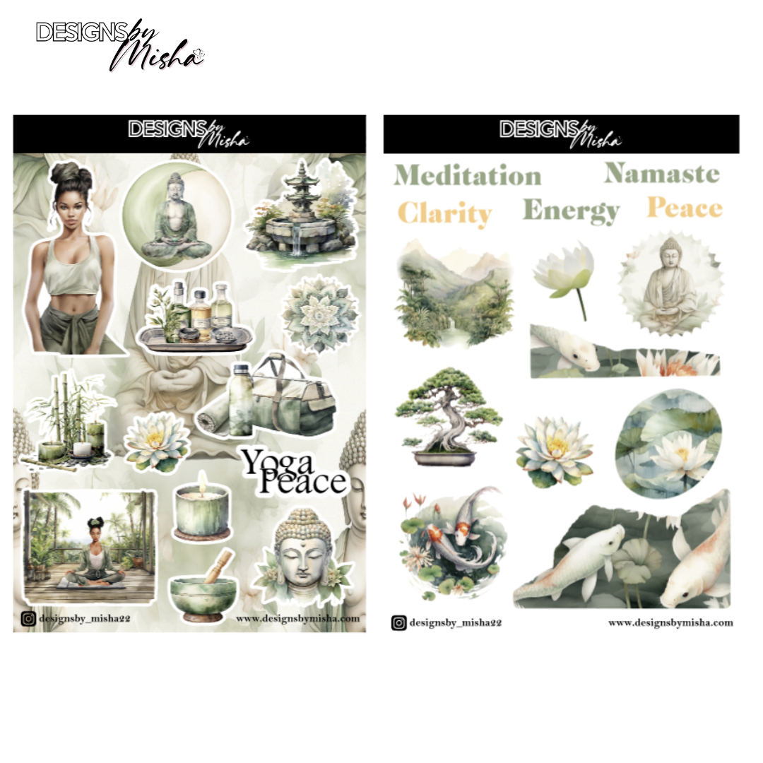 Yoga Lover Sticker Sheets