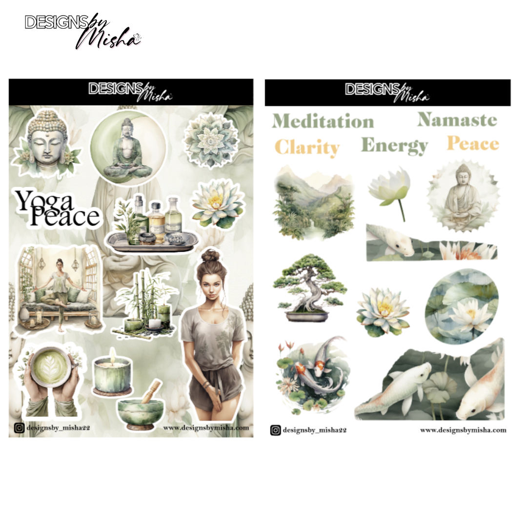 Yoga Lover Sticker Sheets