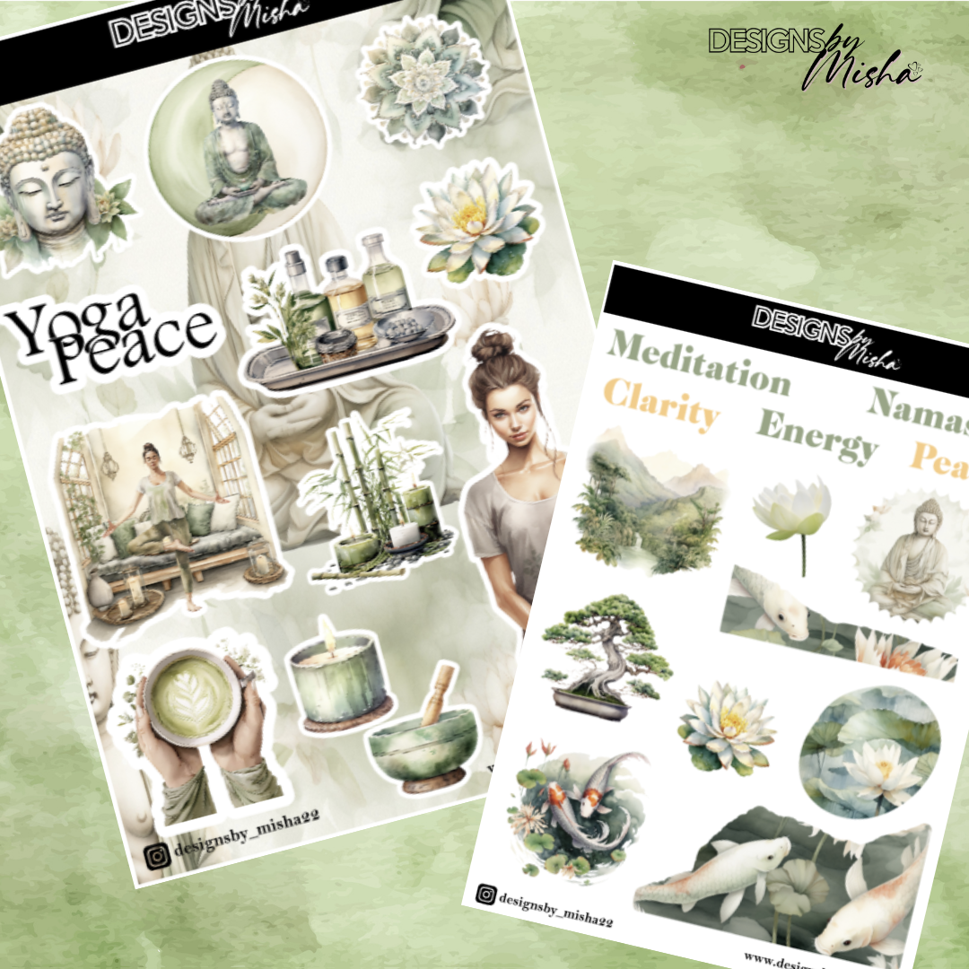 Yoga Lover Sticker Sheets