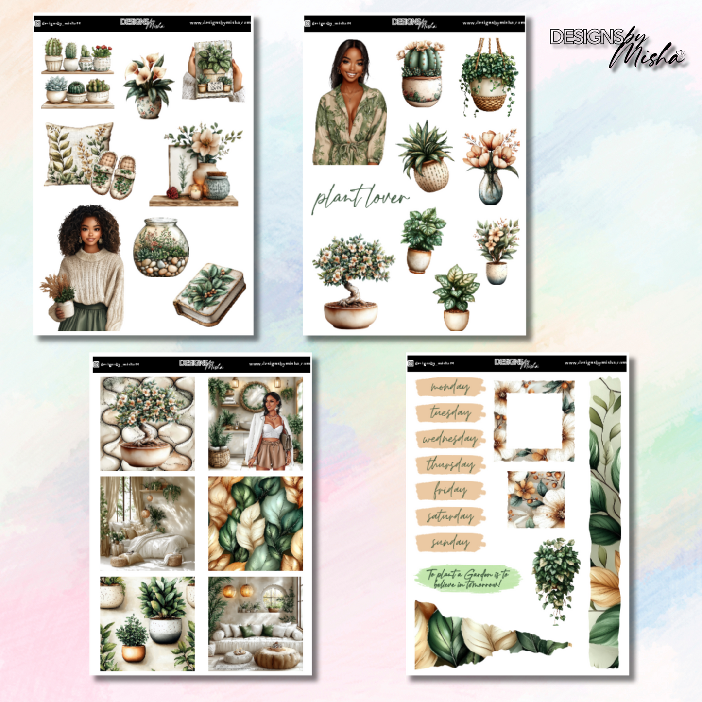 Plant Lovers Journal Stickers
