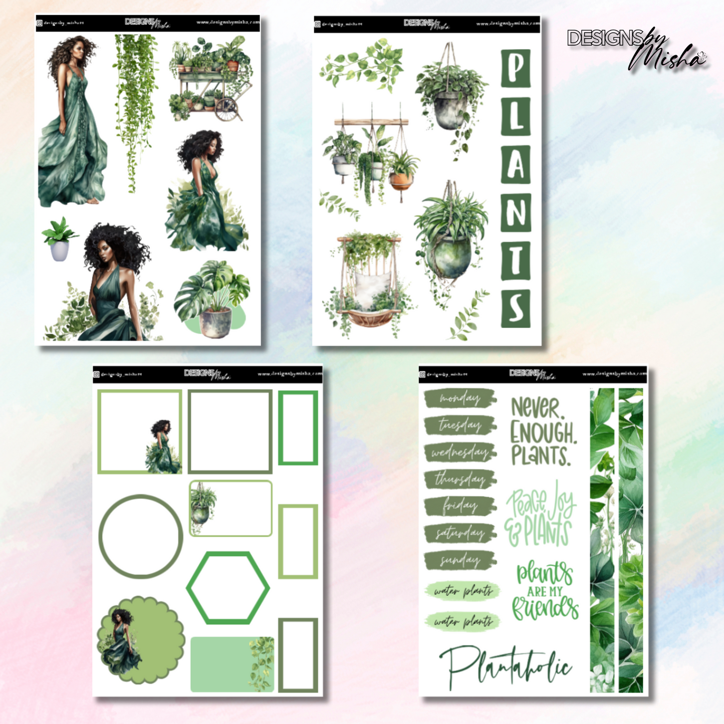 Plant Goddess Journal Stickers