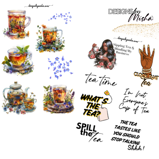 SIPPIN TEA DECO SHEETS