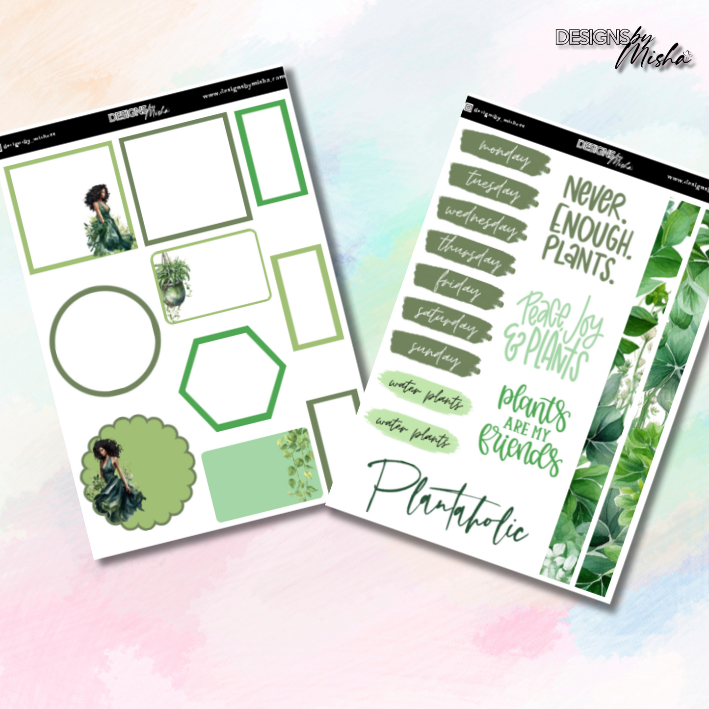 Plant Goddess Journal Stickers