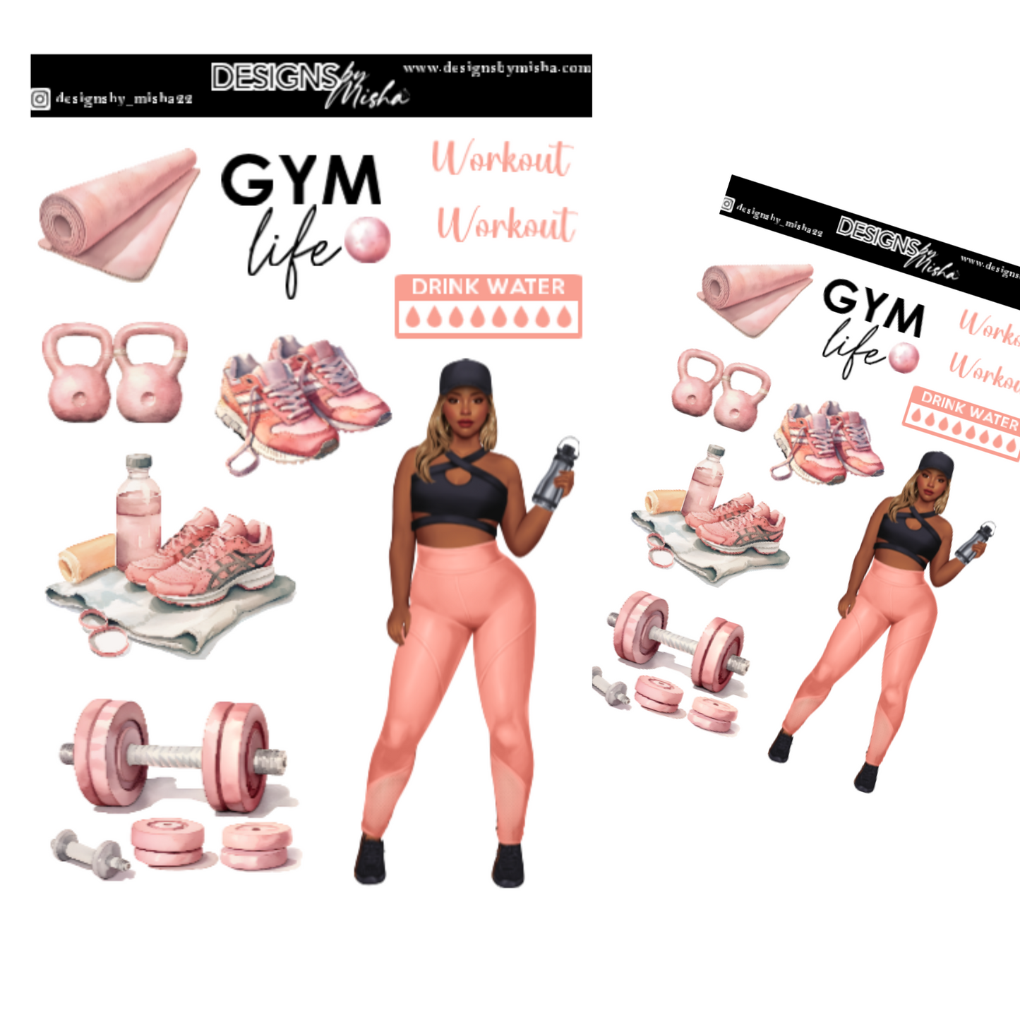 Fitness Girl 2 Stickers