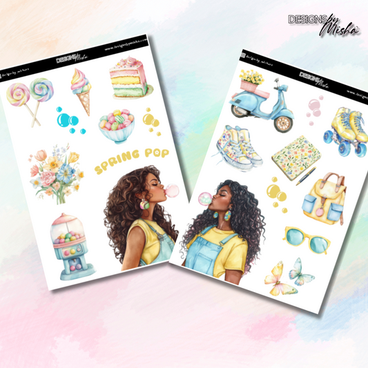 Bubble Pop Journal Stickers