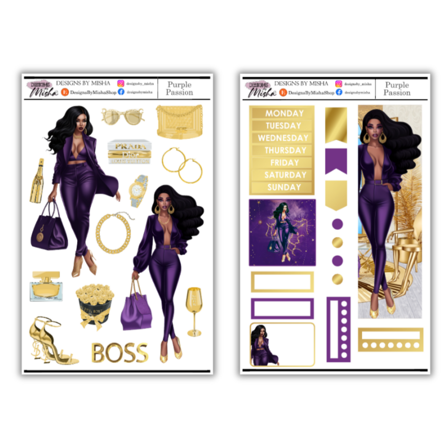 Purple Passion Sticker Kit