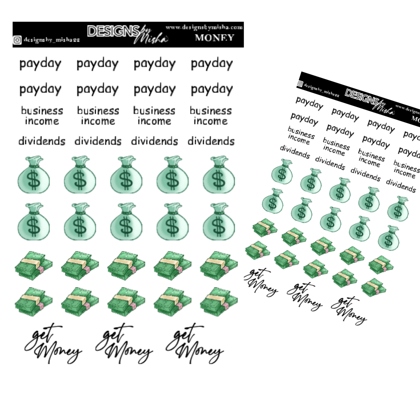 Money Sticker Sheet