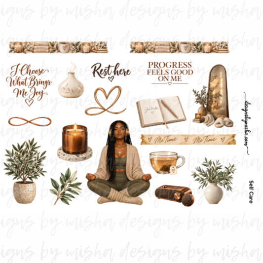 Self Care Deco Stickers