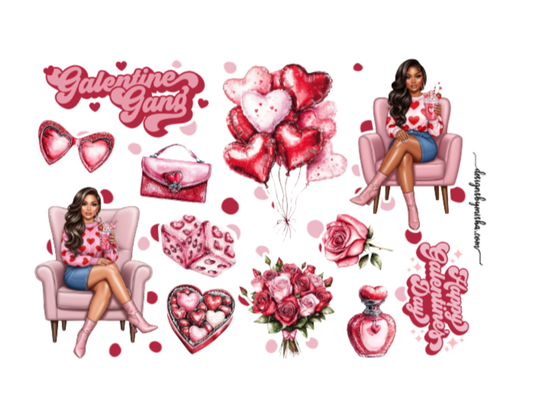 Galentine Love Deco Stickers