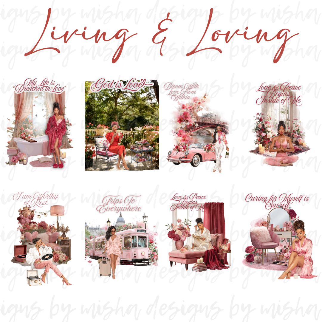 Living & Loving Self-Care Sticker Pack