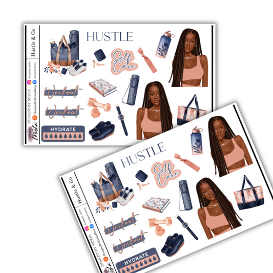 Hustle Fitness Sticker Sheet