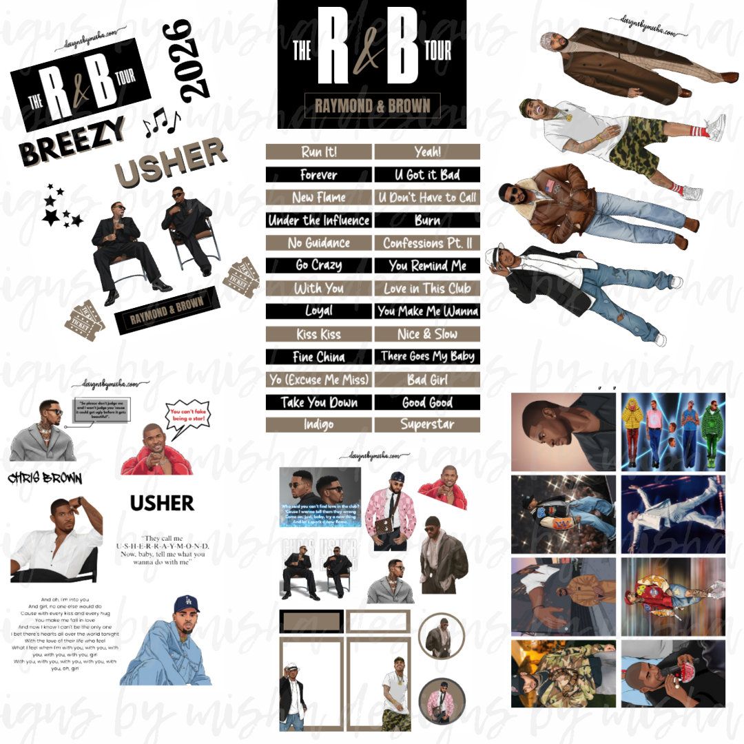 R&B CONCERT TOUR STICKERS