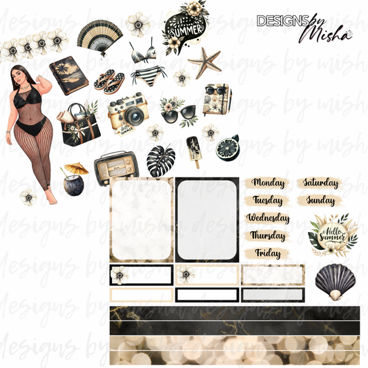 Cream and Black Summer