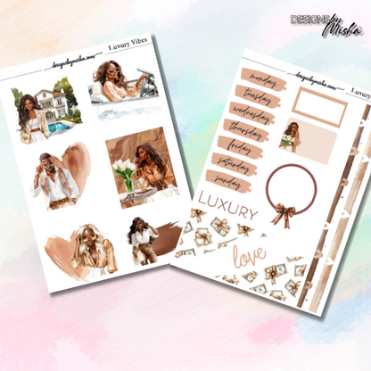 Luxury Vibes Journal Stickers
