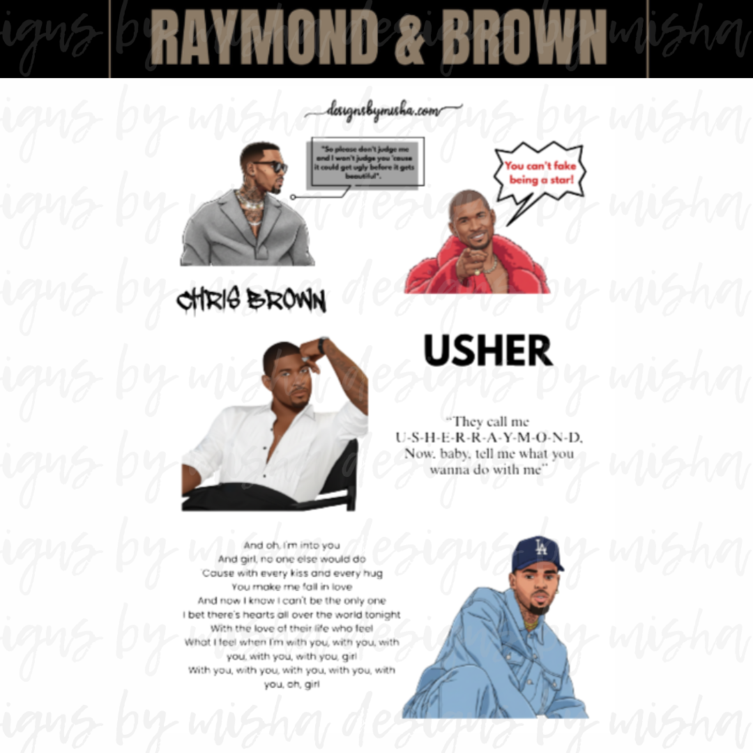 R&B CONCERT TOUR STICKERS