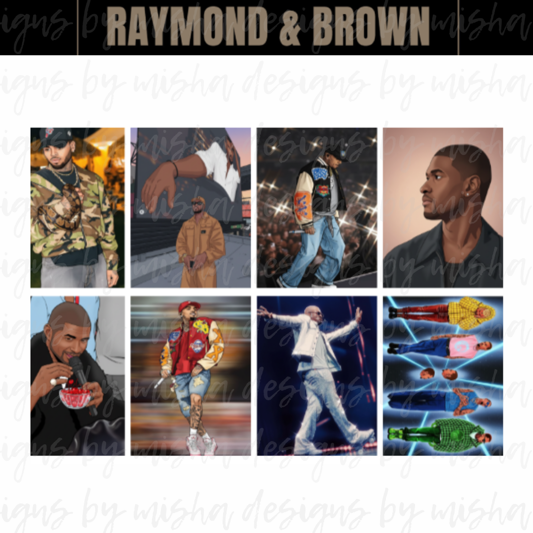 R&B CONCERT TOUR STICKERS