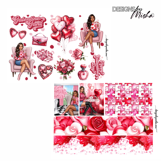 Galentine Love Deco Stickers