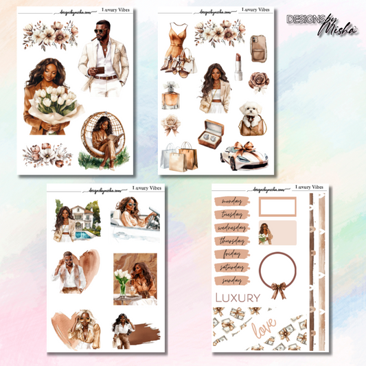 Luxury Vibes Journal Stickers