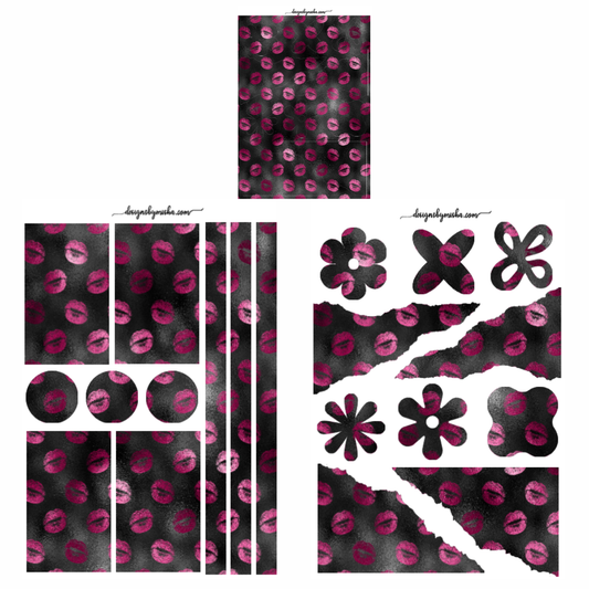 Pink Lips Deco Sheets