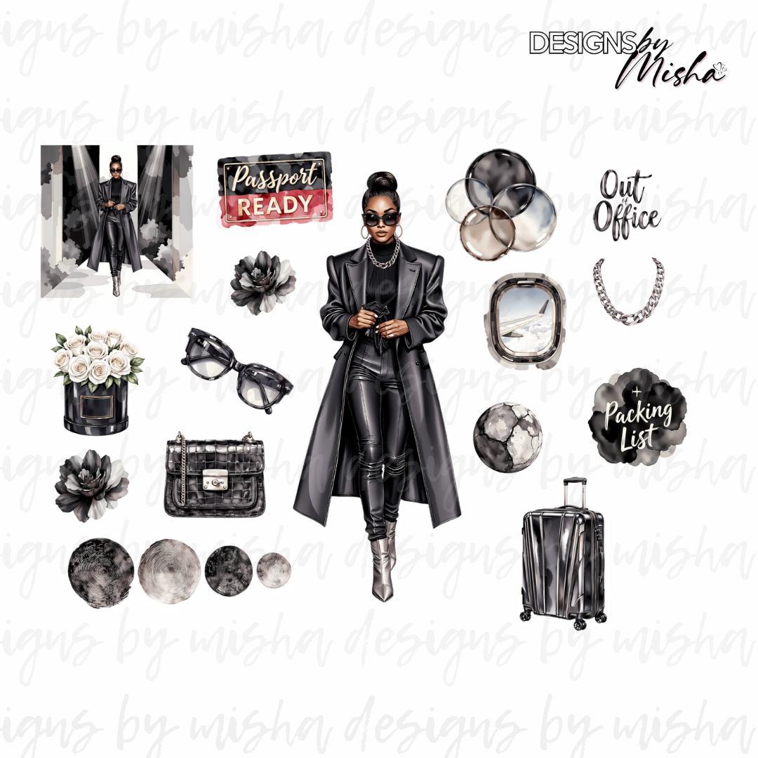 Liquid Black 1 Deco Sheet