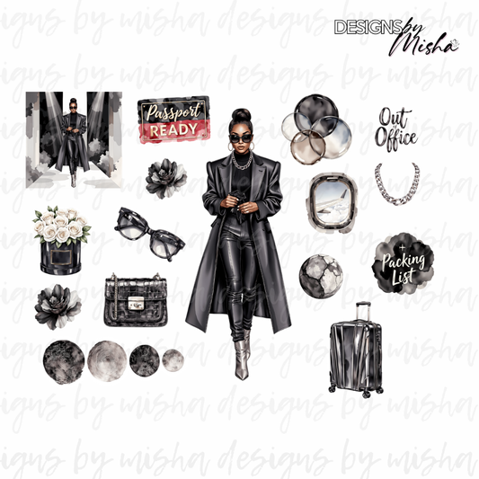 Liquid Black 1 Deco Sheet