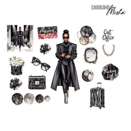 Liquid Black 1 Deco Sheet