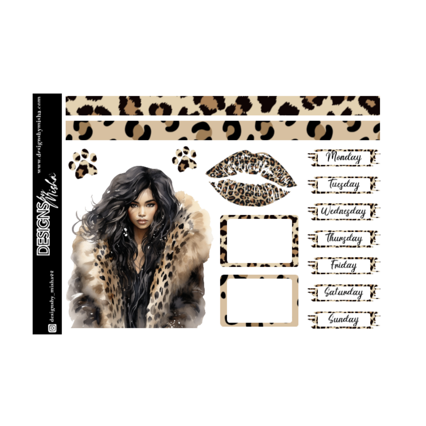 Leopard Chic Sticker Kit