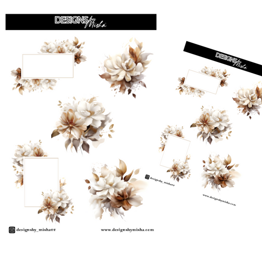 Carmel Flowers Sticker Sheet