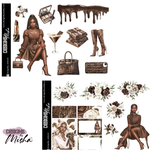 Chocolate Chic Sticker Kit