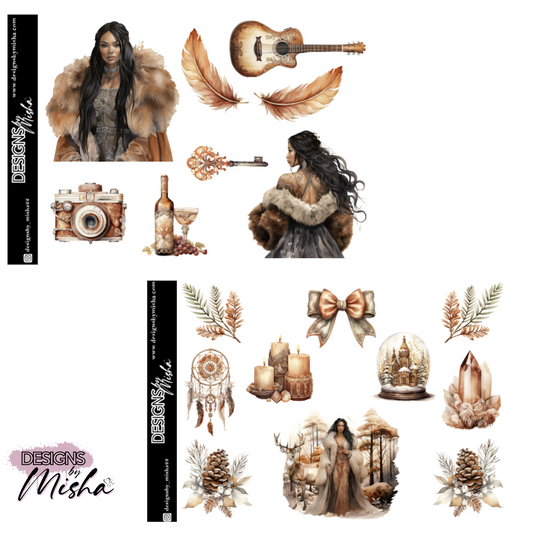 Boho Chic Sticker Kit