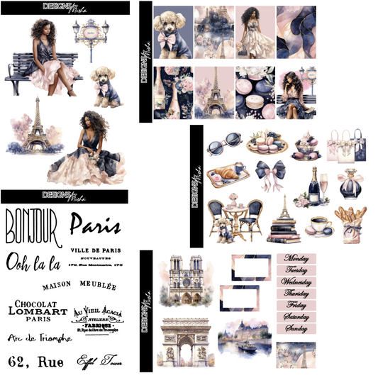 Meet Me In Paris Sticker Kit