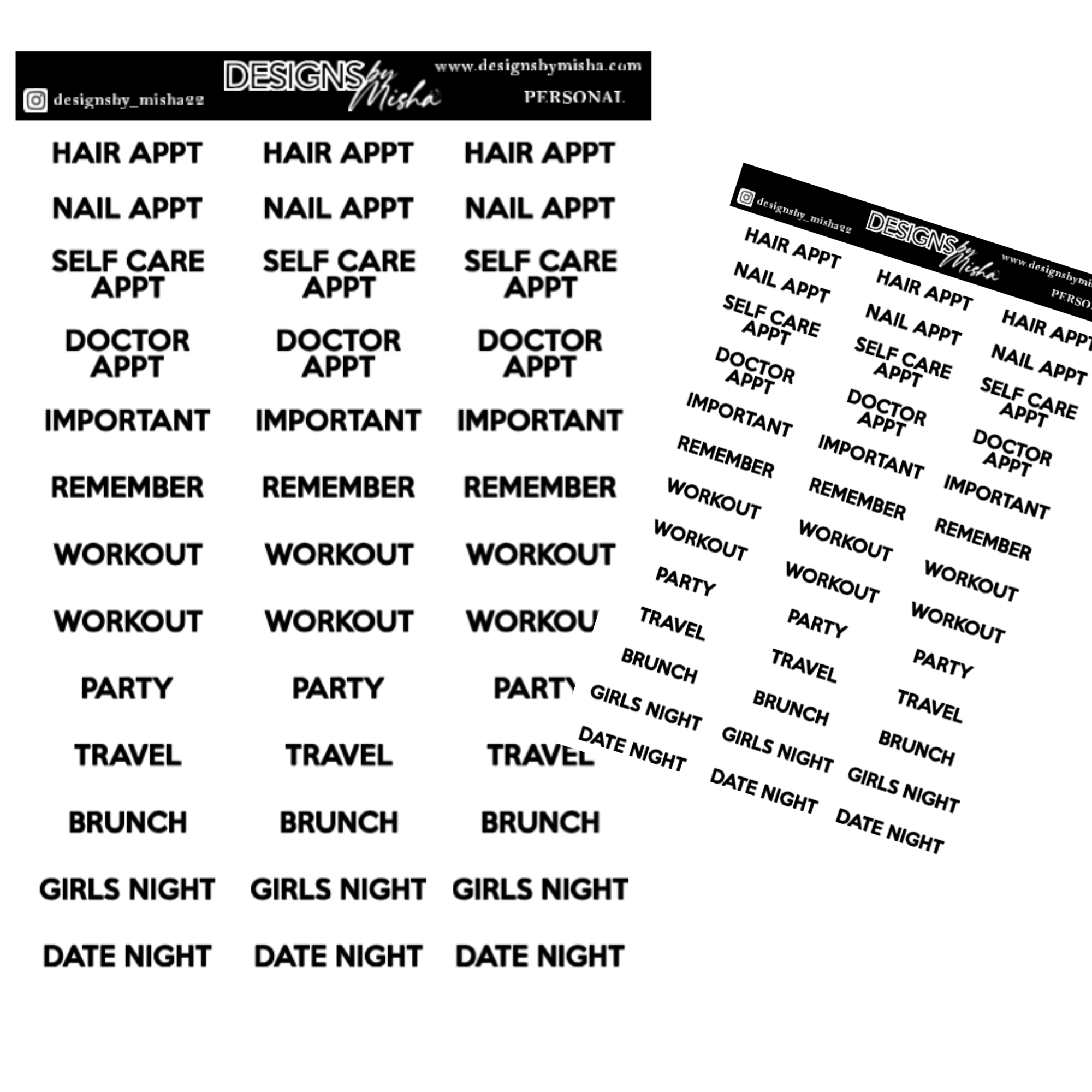 Personal Functional Sheet – Designs By Misha