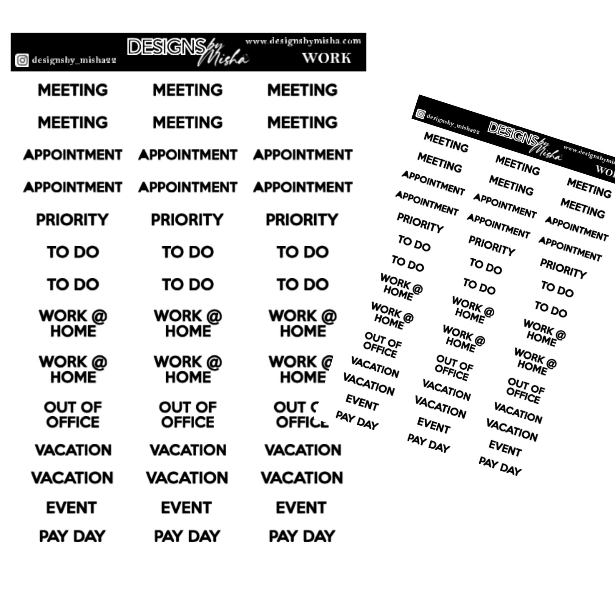 Work Functional Sheet – Designs By Misha