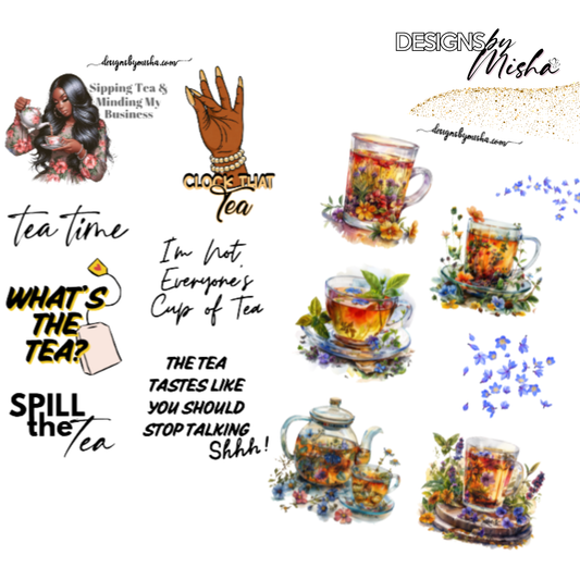 SIPPIN TEA DECO SHEETS