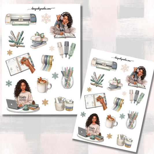 XMAS PLANNER GIRL (BROWN)