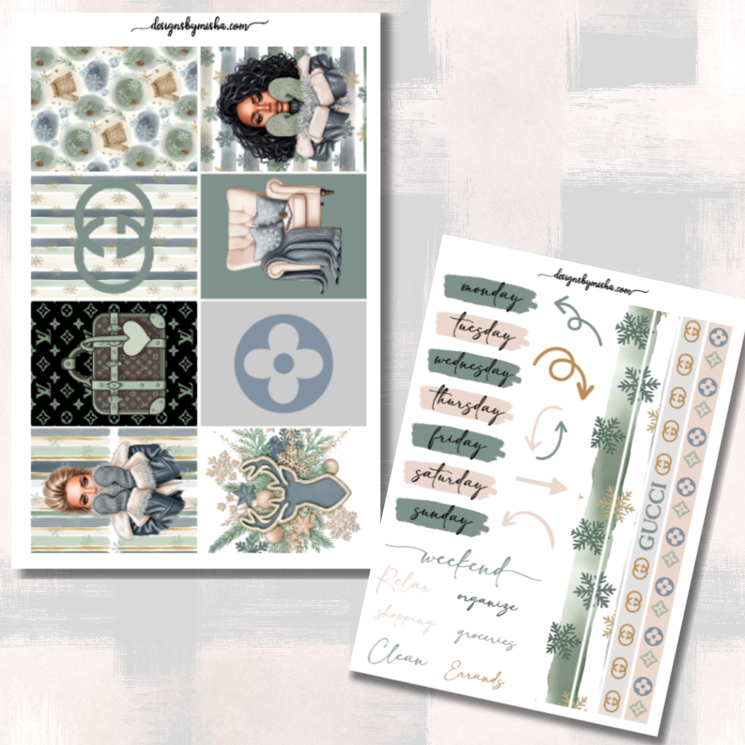 XMAS DECO SHEETS (2 SHEETS)