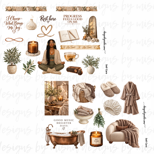 Self Care Deco Stickers