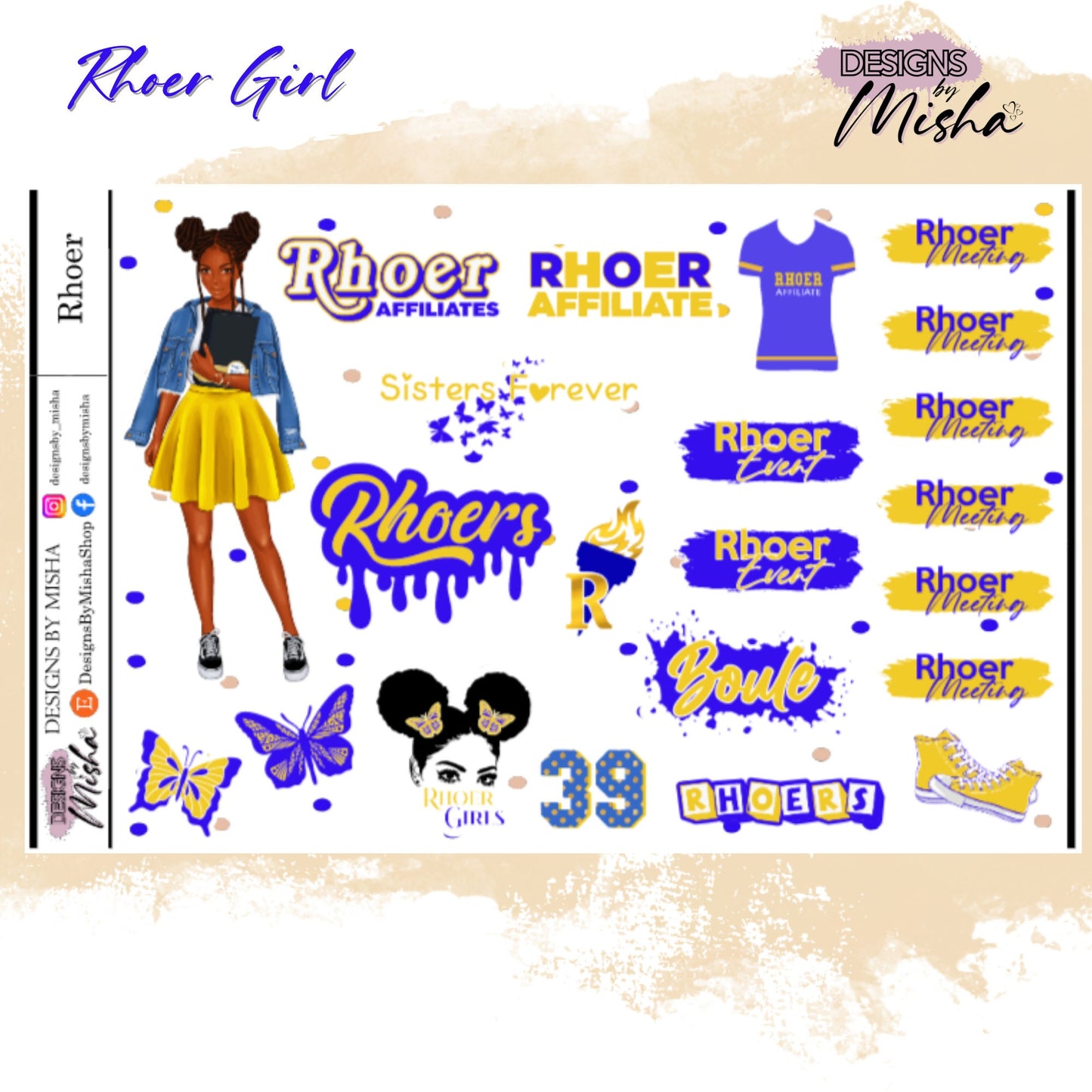 RHOER Affiliate Sticker Sheet