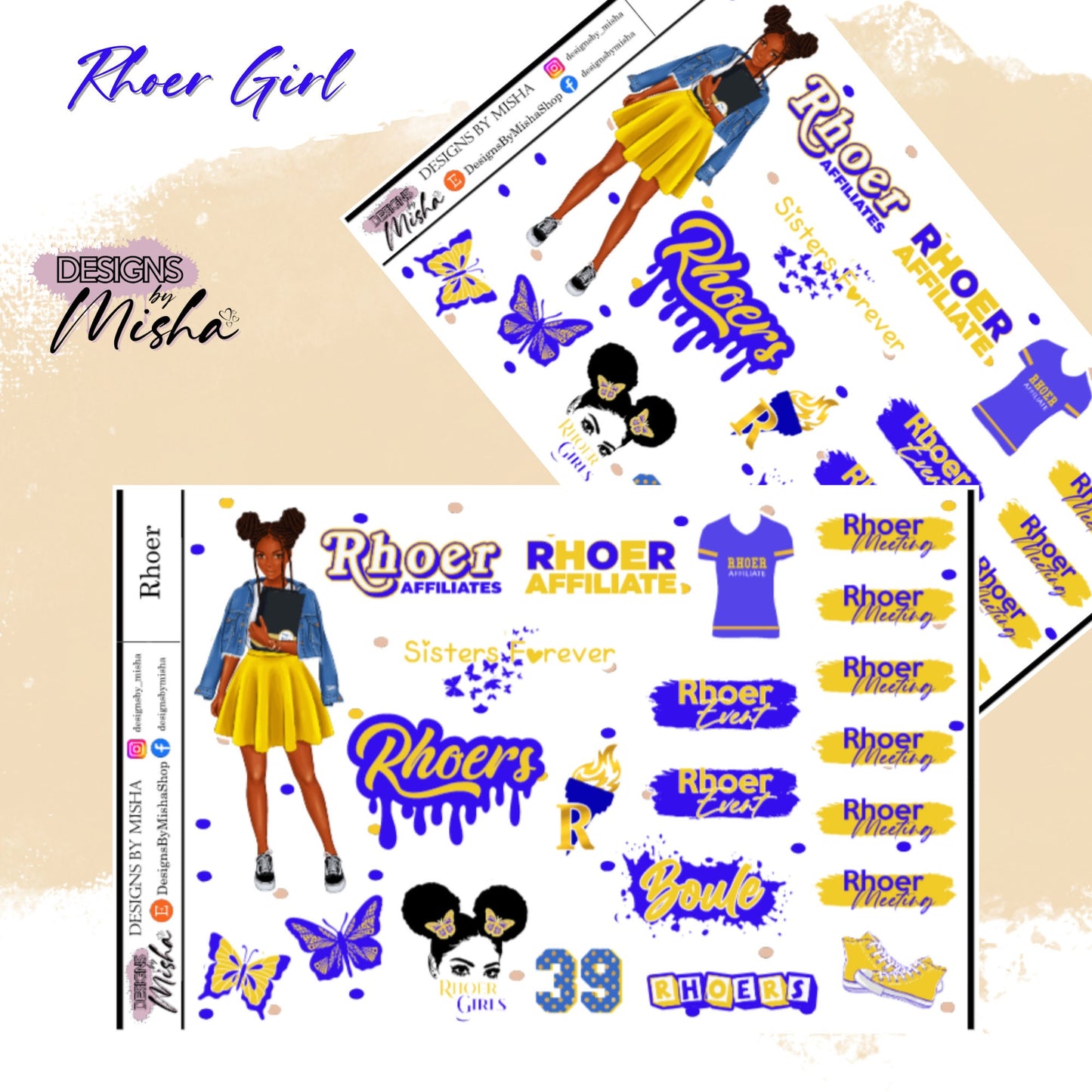 RHOER Affiliate Sticker Sheet